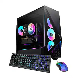 iBUYPOWER Slate Gaming Desktop PC: Intel Ultra 5 225F, Intel Arc B570 (10GB), 16GB DDR5, 1TB SSD $899.99