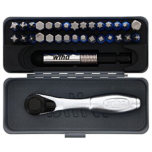 32-Pc Wiha TerminatorBlue 1/4"x1" Impact Driver Bit Set $16.98 + Free Store Pickup at Lowe's or Free Shipping on $35+