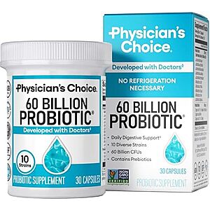 [SnS, AC] $9.67* | 30-Ct Physician's Choice Probiotics (60 Billion CFU) at Amazon