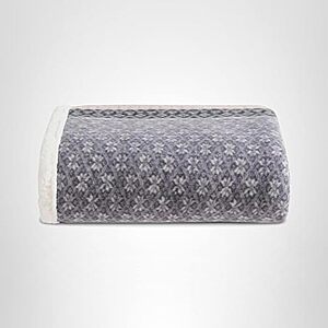 $13.40* | 50" x 70" Eddie Bauer Brushed Fleece & Sherpa Throw Blanket (Fair Isle Dark Steel) at Amazon