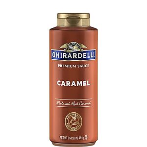 [SnS, AC] $8.39* | 2 × 16-Oz Ghirardelli Caramel Sauce Squeeze Bottle ($4.19 each) at Amazon