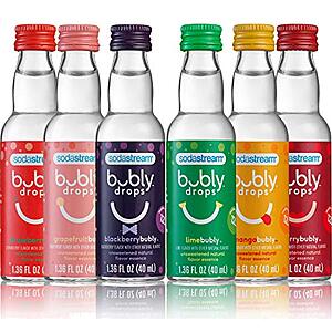 [SnS] $14.25* | 6-Pack 1.36-Oz SodaStream Bubly Fruit Drops for Sparkling Water (Variety Pack) at Amazon