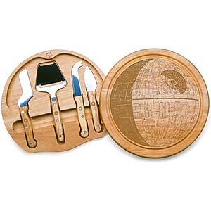 $14.60* | 10.2" Picnic Time Star Wars: Death Star Circo Cheese Cutting Board & Tools Set at Amazon