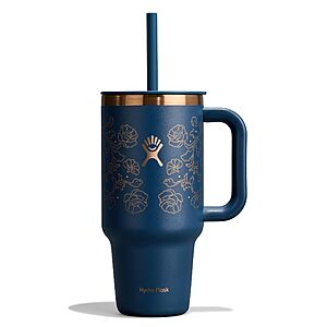 32-Oz Hydro Flask Travel Tumbler with Handle, Lid and Straw (Western Dark Blue) $19.98 + Free Shipping w/ Prime or on $35+