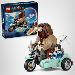 $39.99* | 617-Piece LEGO Harry Potter Hagrid & Harry's Motorcycle Ride Building Set at Amazon