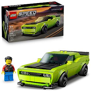 390-Pc LEGO Speed Champions Dodge Challenger SRT Hellcat Sports Car Building Set (77237) $21.99 + Free Shipping w/ Prime or on $35+