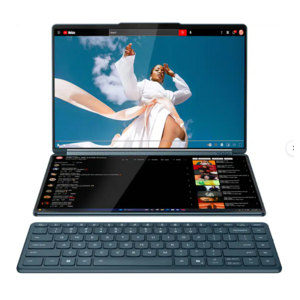 Open Box Lenovo - Yoga Book 9i 2-in-1 14" 2.8K Dual Screen OLED Touchscreen Laptop - Intel Core Ultra 7 255H 2025 - 16GB RAM - 1TB $583