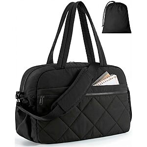 20.5" HOTOR Lightweight Gym Duffel Bag w/ Bonus Shoe Bag (Black) $7.99 + Free Shipping w/ Prime or on $35+