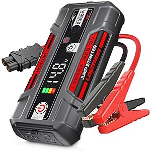 [AC] $32.98* | LOKITHOR J400 2000A 12V Portable Car Jump Starter (up to 8L Gas) at Amazon