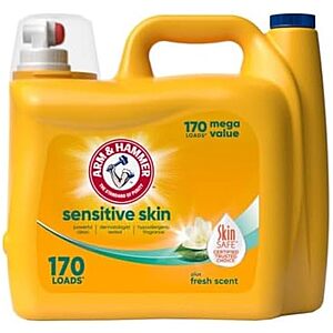 [SnS, AC] $10.61* | 170-Oz Arm & Hammer Sensitive Skin Plus Liquid Laundry Detergent at Amazon