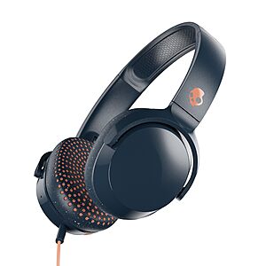 $21.99: Skullcandy Riff On-Ear Wired Headphones, 3.5mm AUX, Built-in Microphone, Blue/Sunset