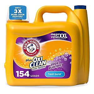 Select Accts[AC,S&S] 200.2 Fl Oz ARM & HAMMER Plus OxiClean with Odor Blasters Liquid Laundry Detergent $9.34 + Free S&H w/ Prime or $35+
