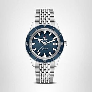 $1979.95* | RADO Captain Cook Automatic Bracelet Watch, 42mm in Blue at Amazon