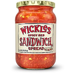 Wickles Spicy Red Sandwich Spread, 16 oz (Pack - 1) $3.97 + Free S&H w/ Prime or $35+