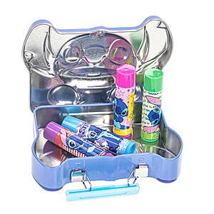 Disney Stitch Swirl Lip Balm with Character-Shaped Storage Tin, 5 Pieces $2.5