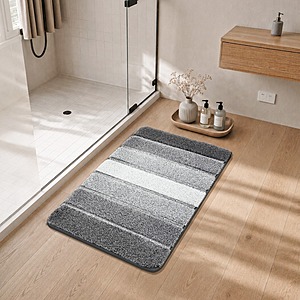 COSY HOMEER 24"x17" Ultra Soft Absorbent Bath Rug Mat w/ Non-Slip TPR Backing (Various Colors) $5.59 and more + Free Shipping w/Prime or $35+