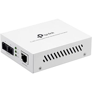 $17.92 | TP-Link Gigabit SFP to RJ45 Fiber Media Converter - TL-MC102 + 10% Back w/ Prime Visa Card at Amazon