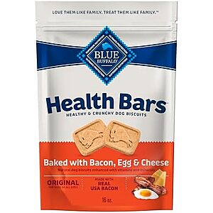 [SnS, AC] $9.21 | 4 × 16-oz Blue Buffalo Health Bars Dog Biscuits (Egg & Cheese) ($2.30 each) at Amazon