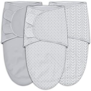3-Pack SWEET DOLPHIN Baby Swaddle Sleep Sacks w/ Soft Cotton (0-3 Months, Grey) $9.99 + Free Shipping w/ Prime or on $35+