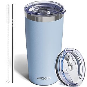 20-oz Uirzotn Stainless Steel Insulated Tumbler w/ Dual Lids & Straw (various) $6.50 + Free Shipping w/ Prime or on $35+
