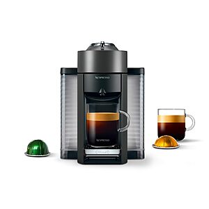 Nespresso Vertuo Programmable Coffee & Espresso Maker w/ Water Tank & Capsule Assortment (2 Colors) $131.40 + Free Shipping