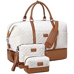 3-Piece 20" Stuery Large Travel Duffel Bag w/ Shoe Compartment $18.76 + Free Shipping w/ Prime or on $35+