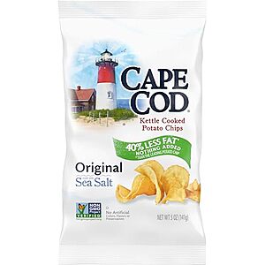 [AC] $2.37 | 5-Oz Cape Cod Potato Chips at Amazon