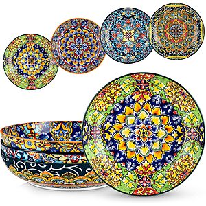Prime: 4-Piece 42-Ounce vancasso Large Ceramic Pasta Bowls $25.79 + Free Shipping