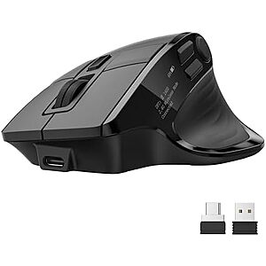 $27.49* | Acer Wireless Bluetooth Ergonomic Rechargeable Mouse w/ OLED Screen (Pairs up to 4 Devices) at Amazon