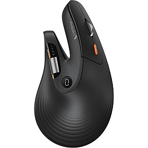 ProtoArc Ergonomic Bluetooth Mouse, EM11 Pro Vertical Mouse with Side Scroll and 6 Programmable Buttons $31.49