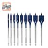 9-Piece Bosch Daredevil High Carbon Steel Standard Spade Bit Set $8.55 + Free Store Pickup at Home Depot or Free Shipping