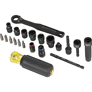 Klein Tools 21-Piece KNECT Impact Pass Through & Flip Socket Starter Set w/ Adapters & Bits $29.98 + Free Store Pickup at Lowe's or Free Shipping on $35+