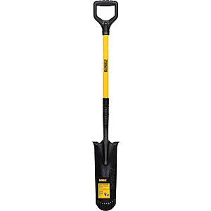 [YMMV] 32" Dewalt Fiberglass D-Handle Drain Spade $9.98 + Free Shipping or Free Store Pickup at Home Depot