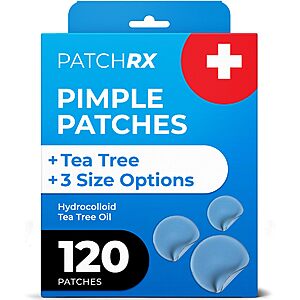 120-Count PatchRx Pimple Patches for Face $4.19 w/ S&S + Free Shipping w/ Prime or on $35+