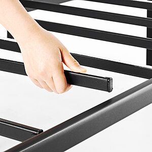 Best Price Mattress 14" Twin Metal Platform Bed w/ Heavy Duty Steel Slat Foundation (Black) $33.14 + Free Shipping w/ Prime or on $35+