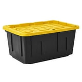 $7.98 Member's Mark 27 Gallon Heavy-Duty Black and Yellow Storage Tote, 20.6" D x 30.6" W x 14.3" H, 1 pack or 4 pack  Free Sams Club Pick Up