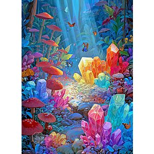 Lucky Puzzles Jewels Beneath the Canopy 1000-Piece Jigsaw Puzzle $9.99 + Free Shipping w/ Prime or on $35+