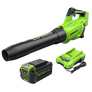 Greenworks 40V 550 CFM Cordless Battery Leaf Blower w/ 4.0 Ah Battery & Charger + Free Shipping $119