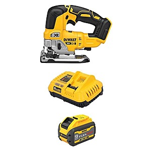 DeWALT 20V MAX XR Cordless Brushless Jigsaw w/ 9Ah Battery & Fast Charger $229 + Free S&H