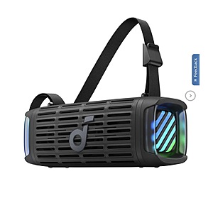 Soundcore Boom 3i Outdoor Bluetooth Speaker, Blue Or Black $69.99 Free Shipping Costco.com