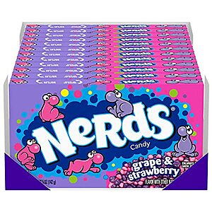 [AC] $38 | 4 × 12-Count 5-Oz Nerds Grape & Strawberry Movie Theater Box ($9.50 each) at Amazon