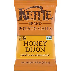 [SnS, AC] $19.16* | 9 × 7.5-Oz Kettle Brand Potato Chips (Honey Dijon) ($2.13 each) at Amazon