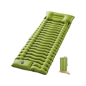Overmont Inflatable Sleeping Pad w/ Built-in Foot Pump(75 × 27.5 × 4.7 inches) $22.99 + Free S&H w/ Prime at Woot!