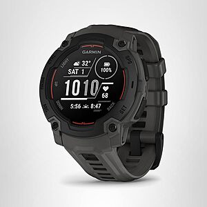 Garmin Instinct® E 45mm, Rugged Outdoor GPS Smartwatch, 24/7 Health Monitoring, Wrist-Based Heart Rate, Up to 16 Days of Battery Life for $150