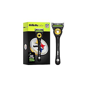 Gillette Labs NFL Steelers Edition Razor w/ Exfoliating Bar $4.79 (Free Shipping w/ Prime or $6 Fee per Order)