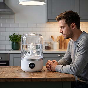Mini Portable Washing Machine,4,000mAh Rechargeable Cordless Underwear Washer for Bras/Underwear/Socks, Perfect for Home, Apartment, Camping, and Travel Gifts $23.99