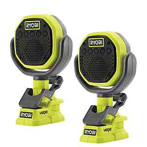 Ryobi ONE+ 18V Cordless VERSE Clamp Speaker 2-Pack (Tools Only) $54.79