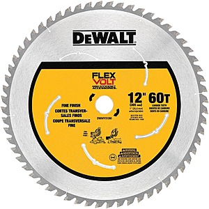 FLEXVOLT 12 in. 60-Teeth Carbide-Tipped Miter Saw Blade $31.71