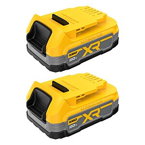 DEWALT 20V MAX POWERSTACK Lithium Ion Battery 1.7 Ah 2 Pack (DCBP034-2) $79