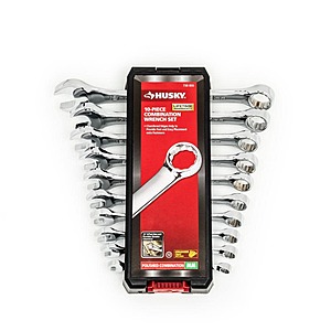 Husky Combination Wrench Set (10-Piece), metric or SAE, $19.97, Free shipping/pickup, Home Depot